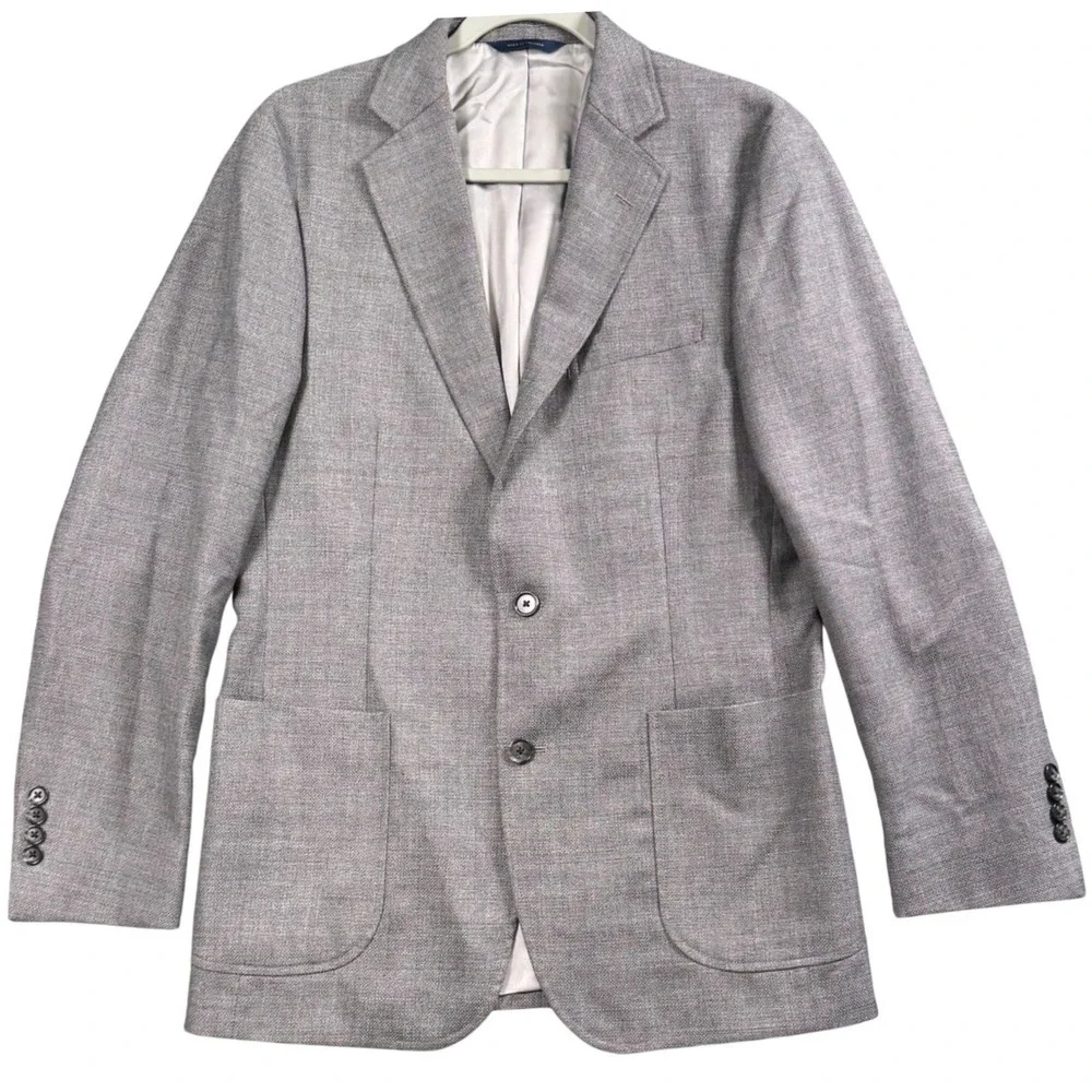 Brooks Brothers Vitale Barberis Canonico Gray Wool Blazer Sport Coat‎ 38R New